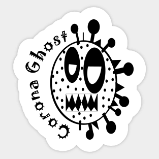 Corona Ghost Sticker